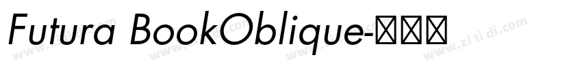 Futura BookOblique字体转换